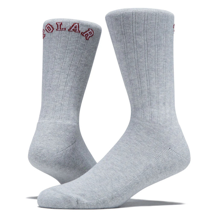 Polar Large Rib Socks (Heather Grey)