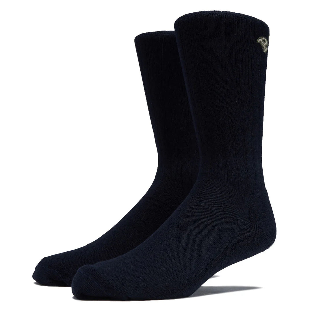 Polar Large Rib Socks (Dark Navy)