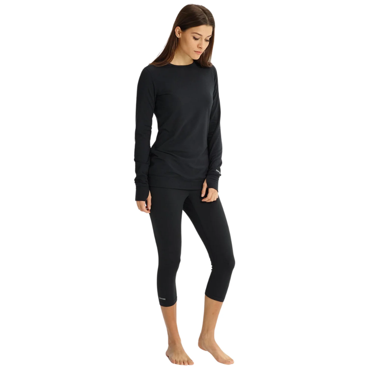 Burton Women's Midweight Base Layer Crew True Black