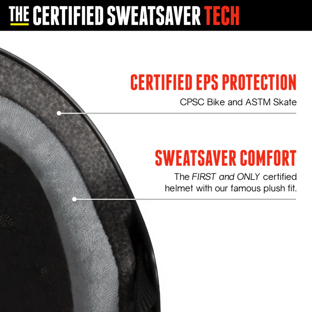 Triple 8 The Certified Sweatsaver Helmet Carbon Matte