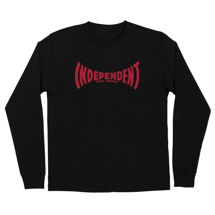 Independent Span L/S Regular T-Shirt Black