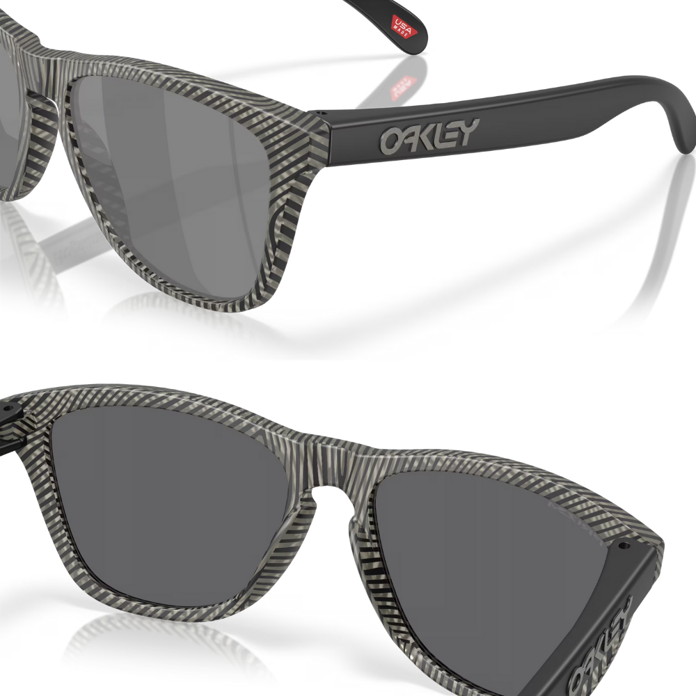 Oakley Frogskins Sunglasses Matte Grey Ink Fingerprint (Prizm Black)