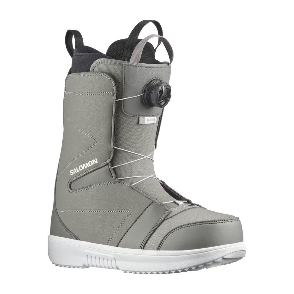 Salomon Faction BOA Snowboard Boot Steeple Gray/Pewter/White 2024