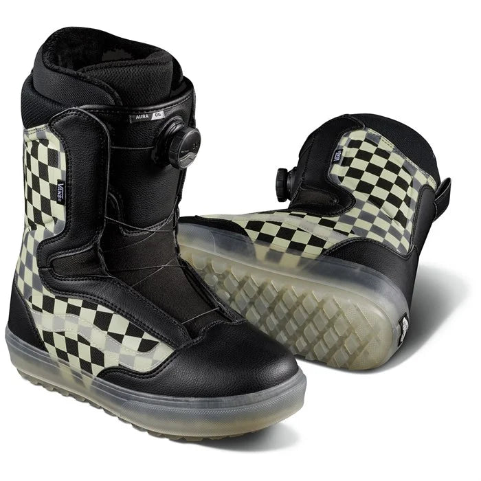 Vans Aura OG Snowboard Boots Checkerboard Glow 2024