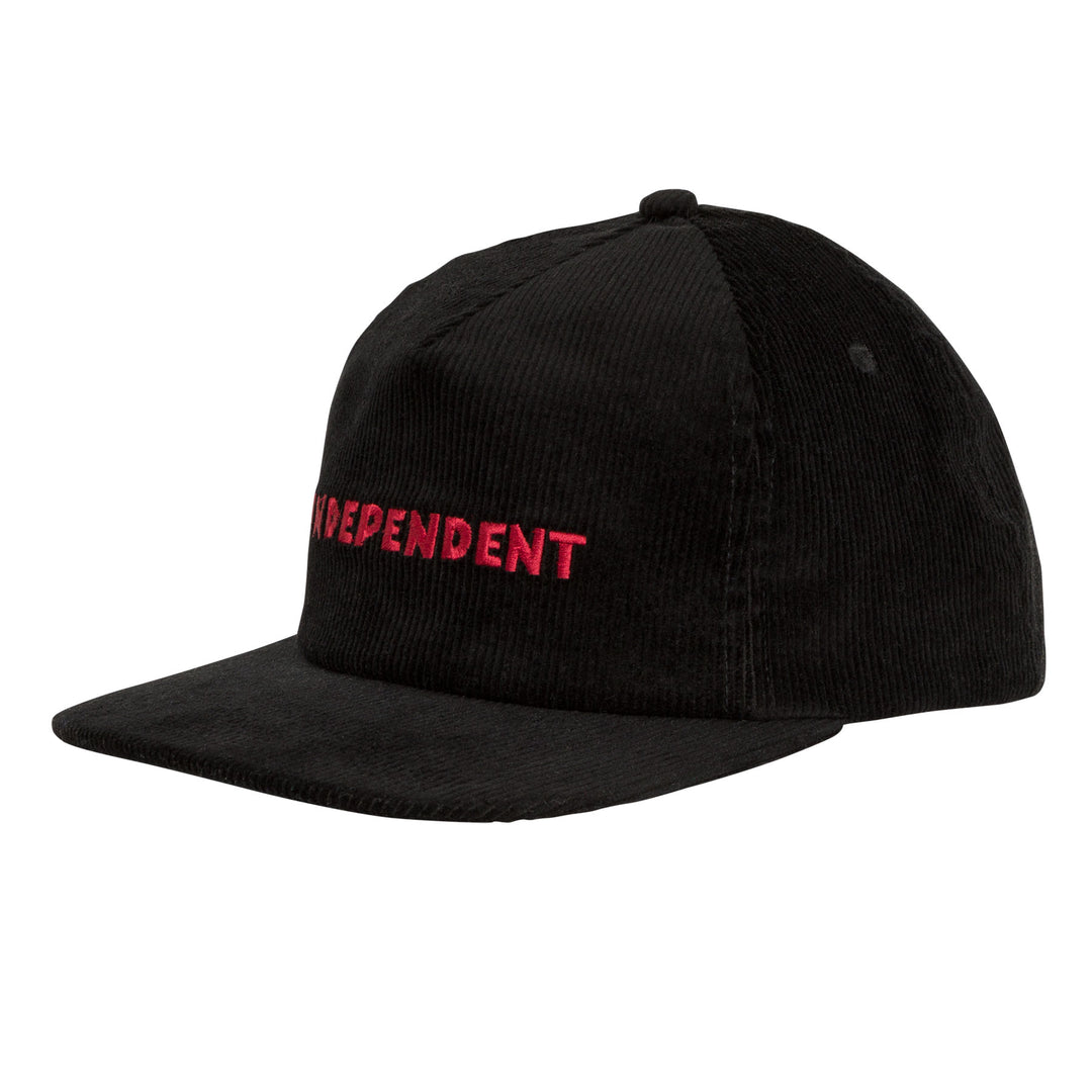 Independent Beacon Snapback Unstructured Mid Hat Black