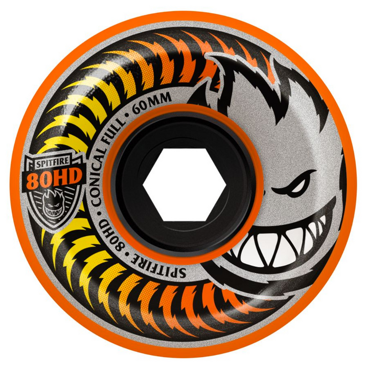 Spitfire 80 HD Fade Orange Conical Full Wheels 55mm