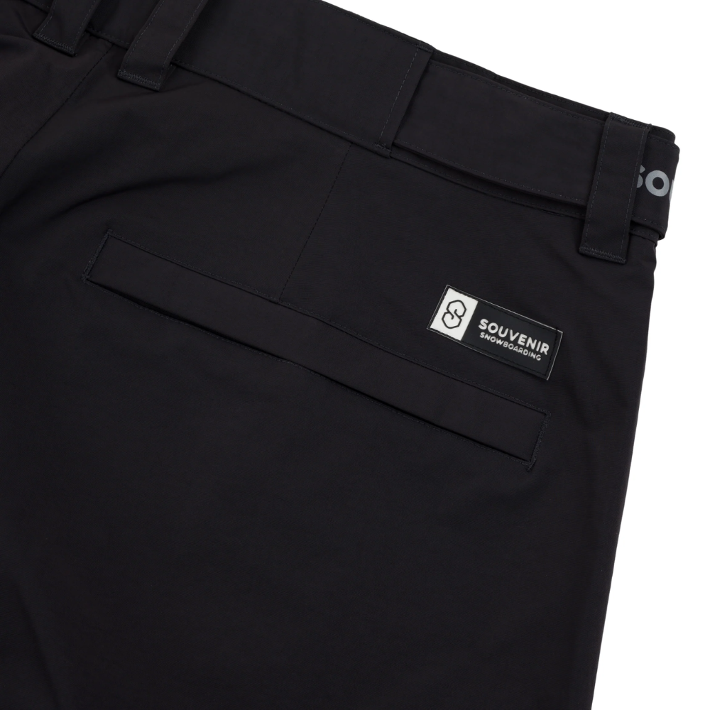 Souvenir Pleated Chino Snowboard Pant Black