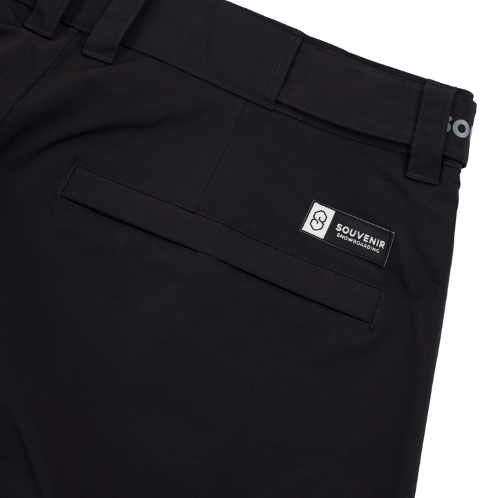 Souvenir Pleated Chino Snowboard Pant Black