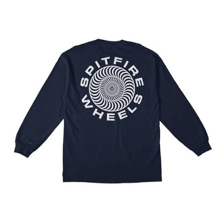 Spitfire Classic '87 Swirl Longsleeve Navy/White