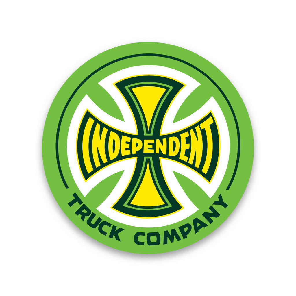インディ Independent Truck Co 特大ステッカー イエロー 88282113-truck-co-legacy-mylar