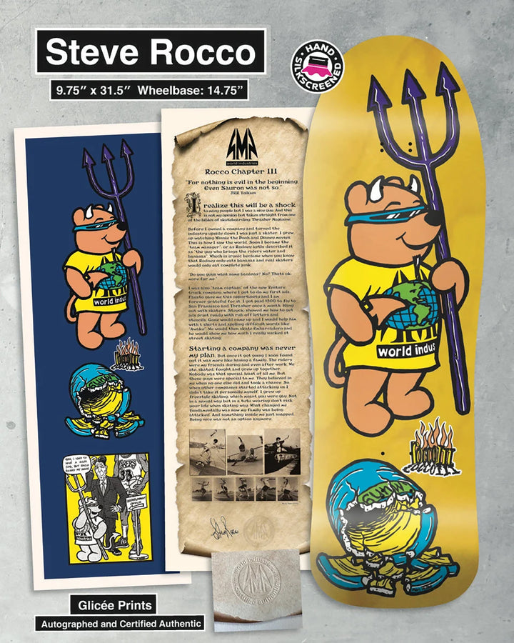 Steve Rocco LTD III Screenprinted Deck 9.75"