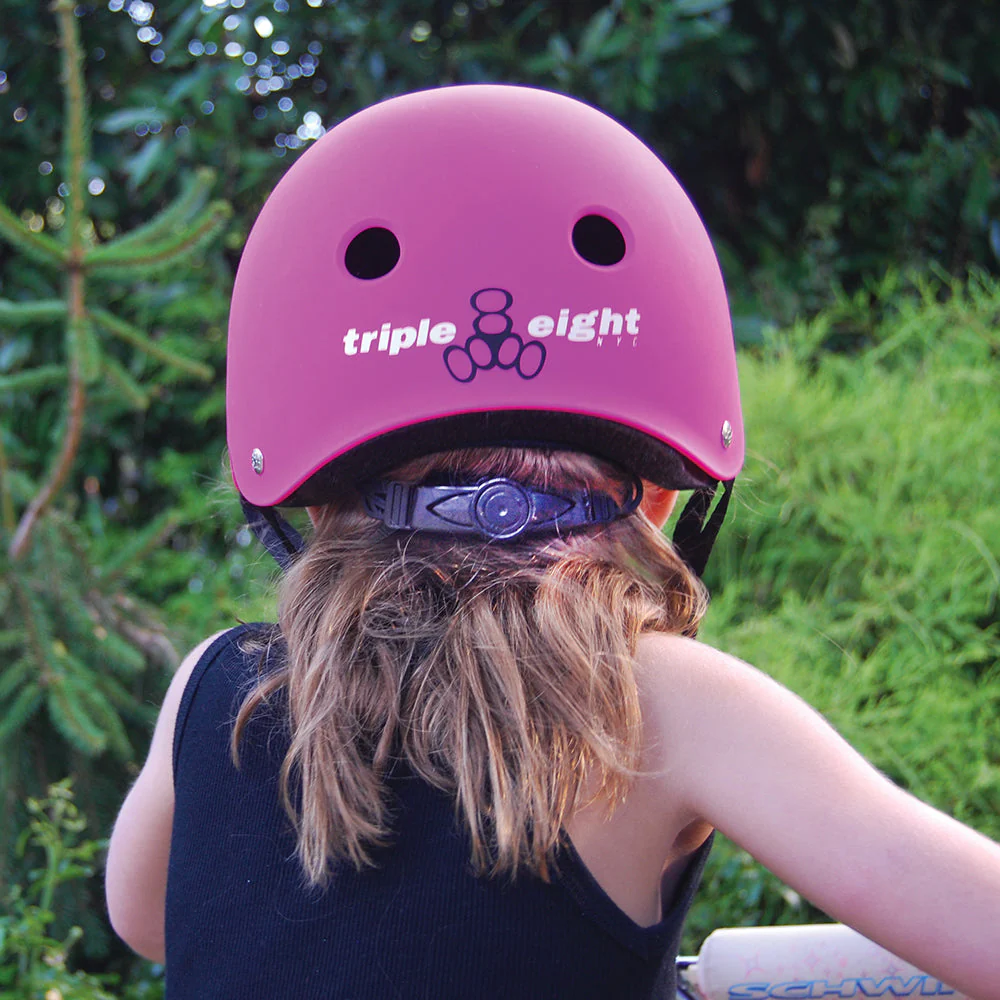 Triple 8 Lil 8 Kids Helmet - Neon Pink Rubber