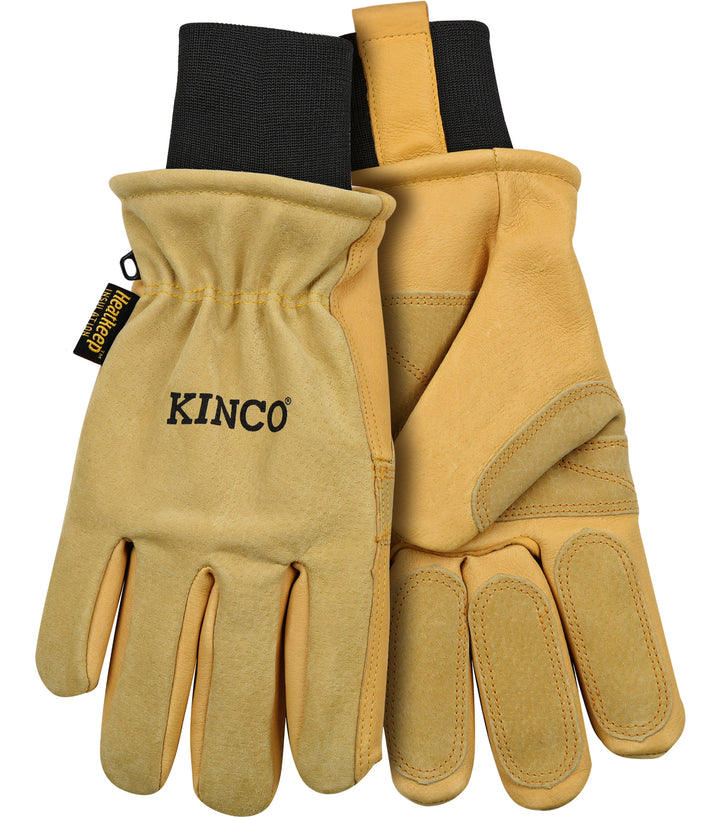 Kinco 901 Lined Premium Grain & Suede Pigskin Omni Cuff Gloves