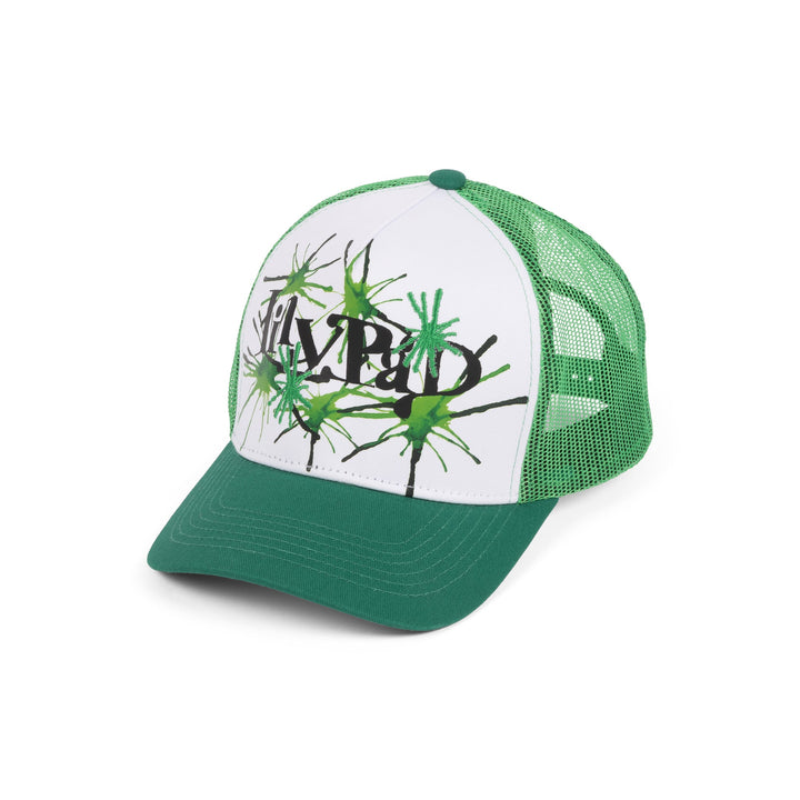 Lily Pad Mag Splatter Trucker Green/White