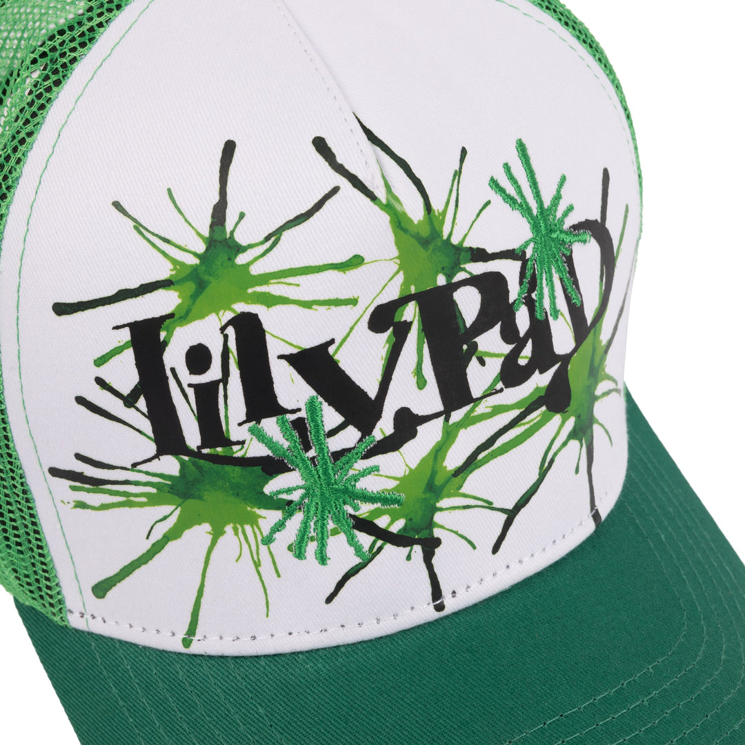 Lily Pad Mag Splatter Trucker Green/White