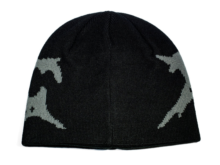 Public Splat Skully Beanie - Black