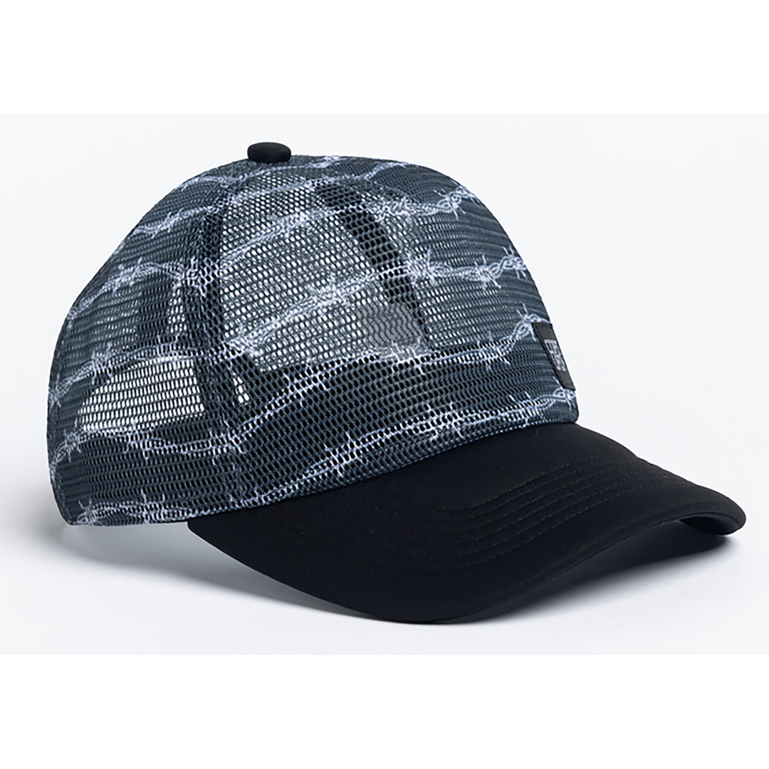 Corduroy Barbed Trucker Hat Black