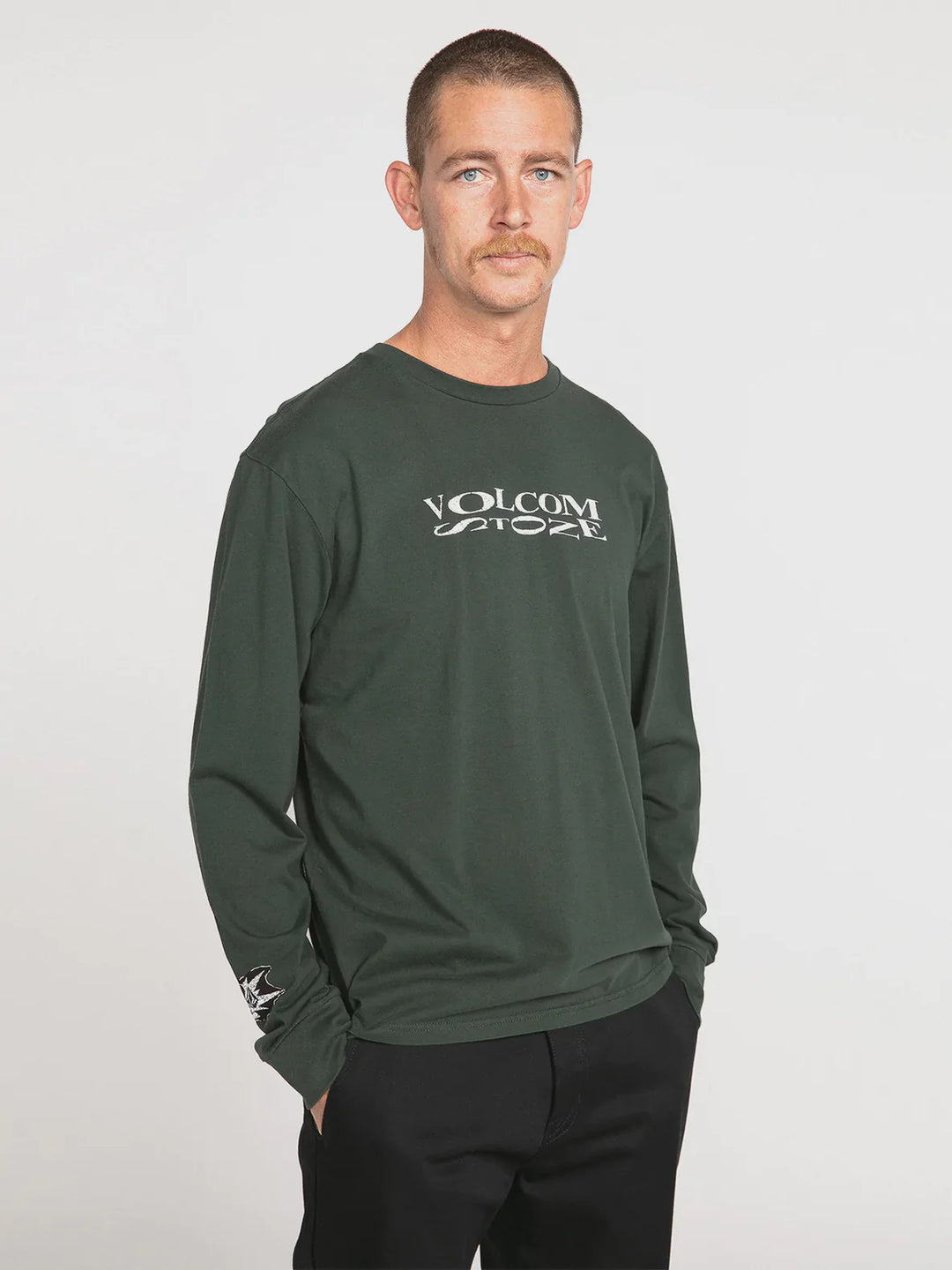 Volcom Skate Vitals Long Sleeve Tee Cedar Green