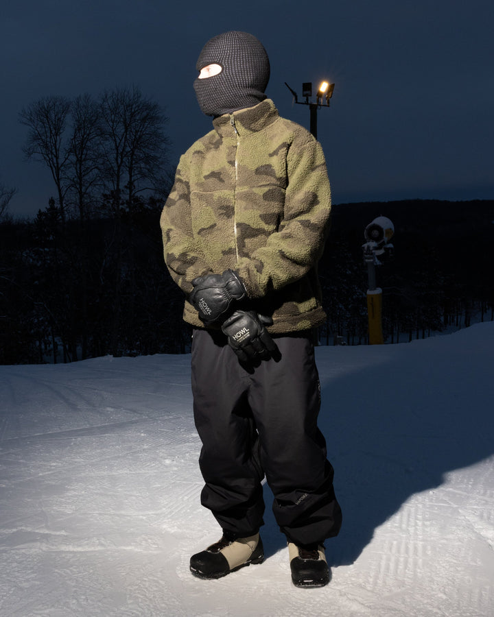 Howl Berber Fleece Washed Camo