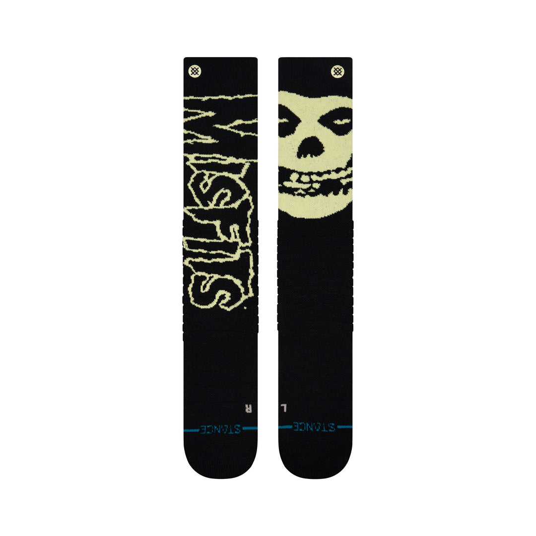 Stance x Misfits Performance Wool OTC - Snow Socks / Black