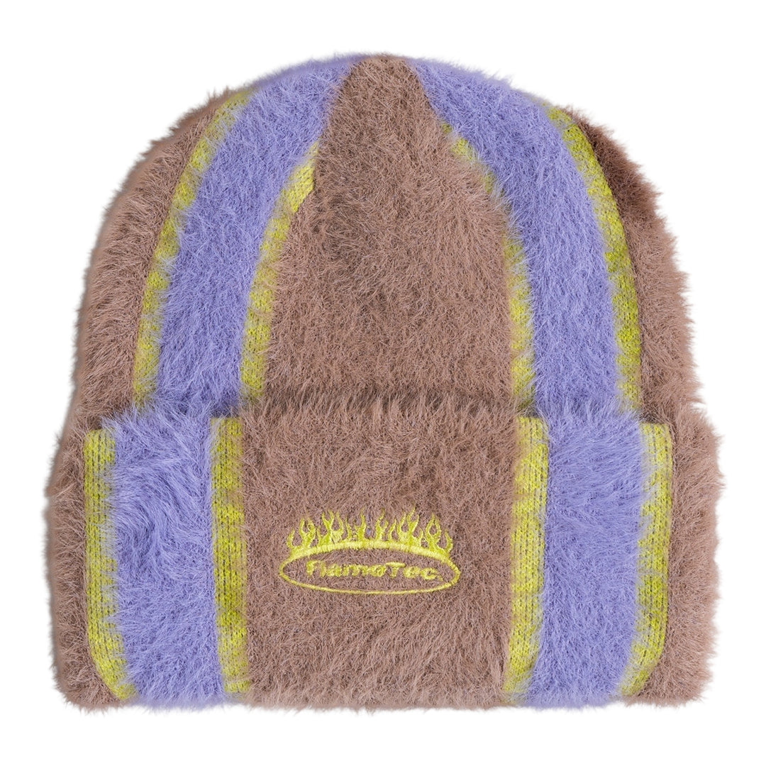 Corduroy Flametec Mohair Beanie Brown