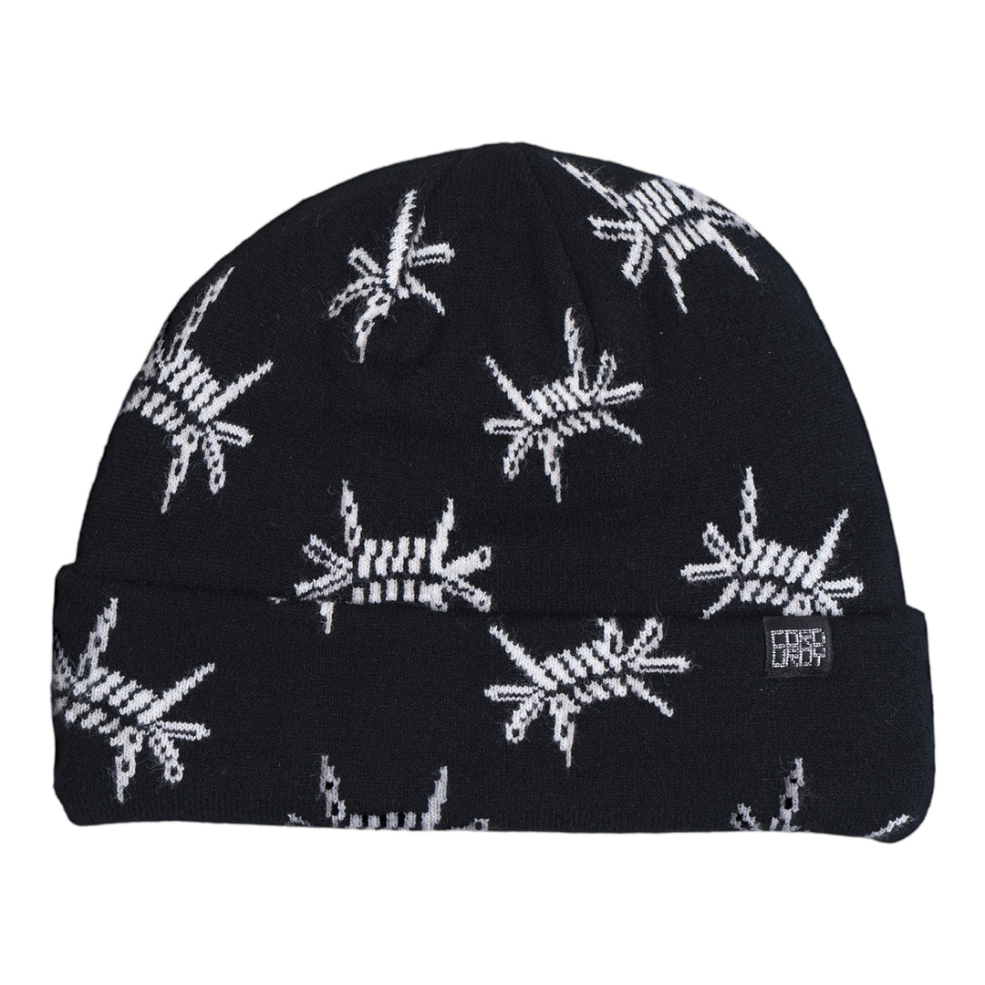 Corduroy Barb Beanie Black