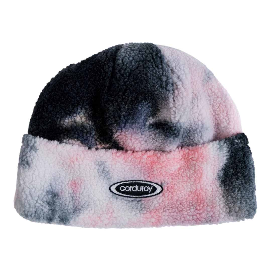 Corduroy Fleece Beanie Black