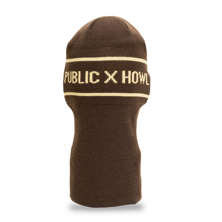 Howl Canopy Facemask Public X Howl - Brown
