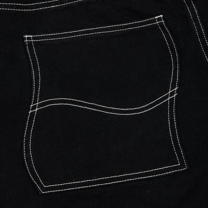 Dime Baggy Denim Pants Black