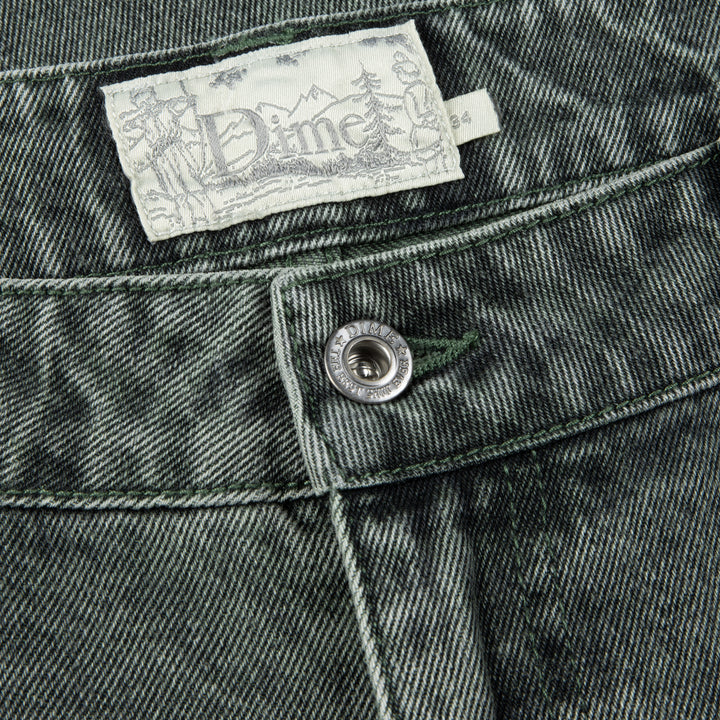 Dime Classic Relaxed Denim Pants Faded Green