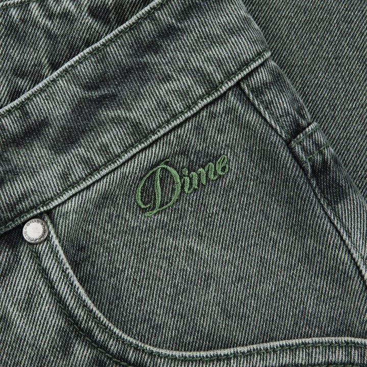 Dime Classic Relaxed Denim Pants Faded Green