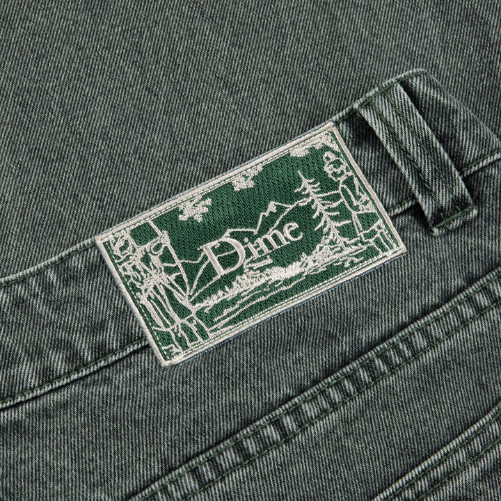 Dime Classic Relaxed Denim Pants Faded Green