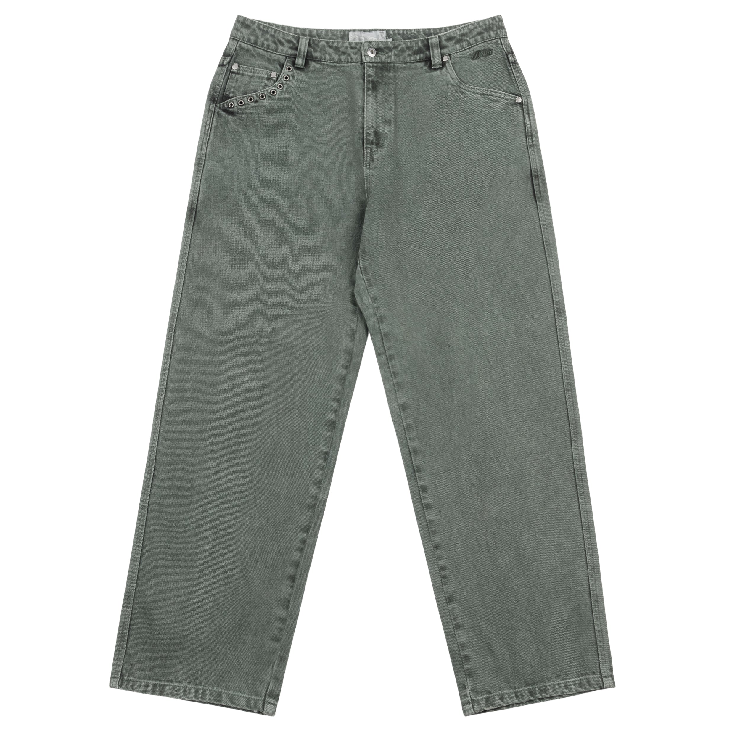 Dime Classic Relaxed Denim Pants Faded Green – Eastern Boarder