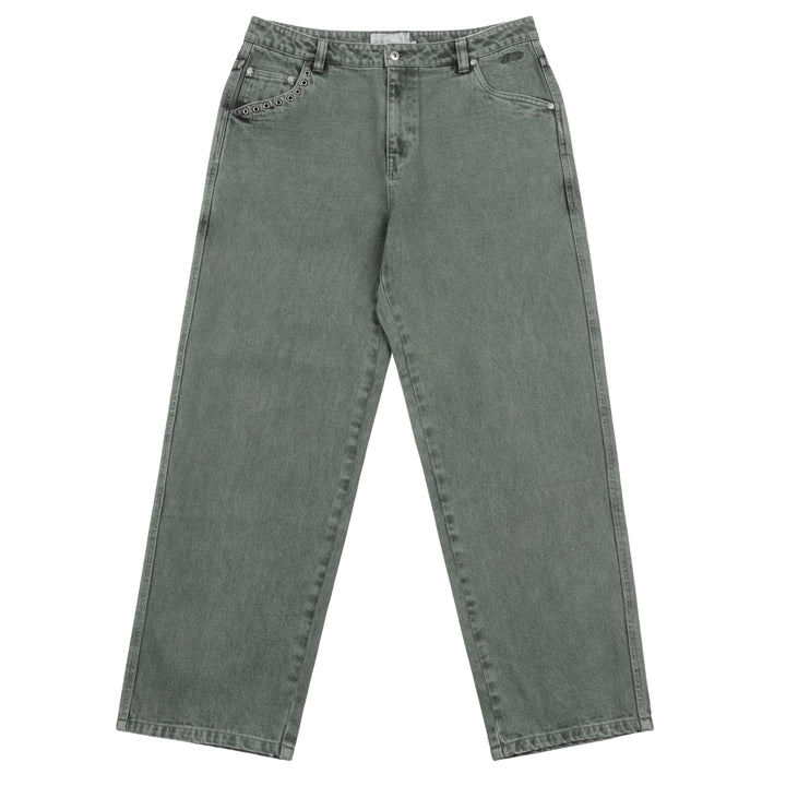 Dime Classic Relaxed Denim Pants Faded Green