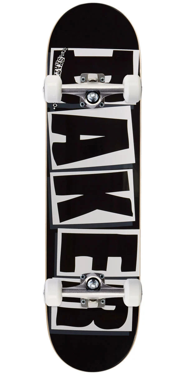 Baker Brand Logo Black Complete Skateboard 8.25"