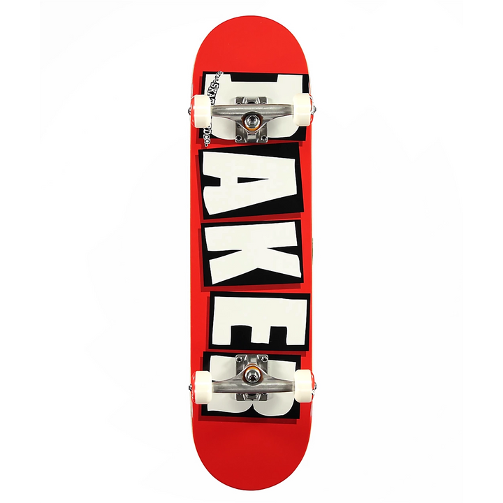 Baker Brand Logo White/Red Complete 8.0"