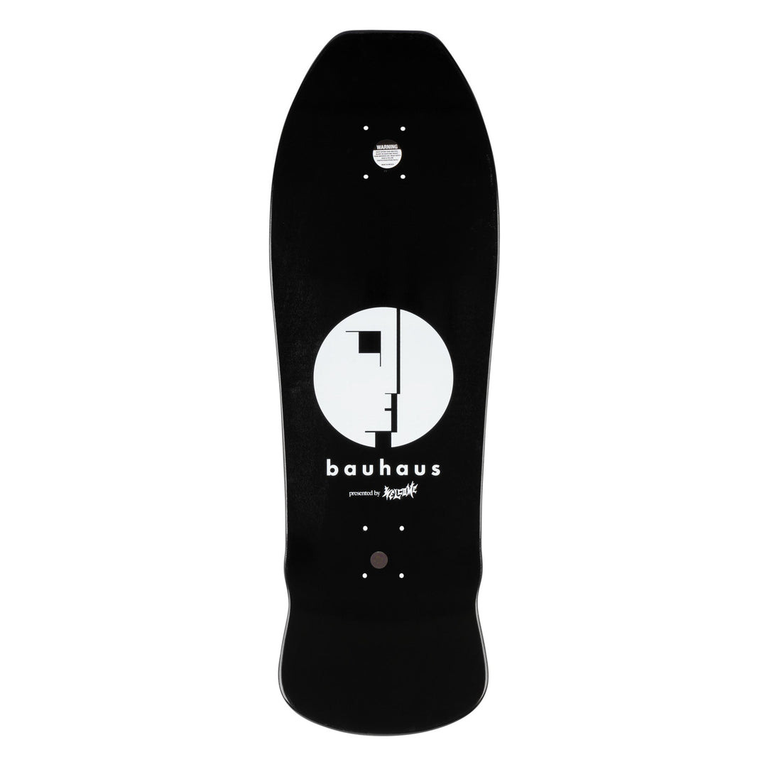 Welcome x Bauhaus Mask On Early Grab Black Dip Deck 10.0"