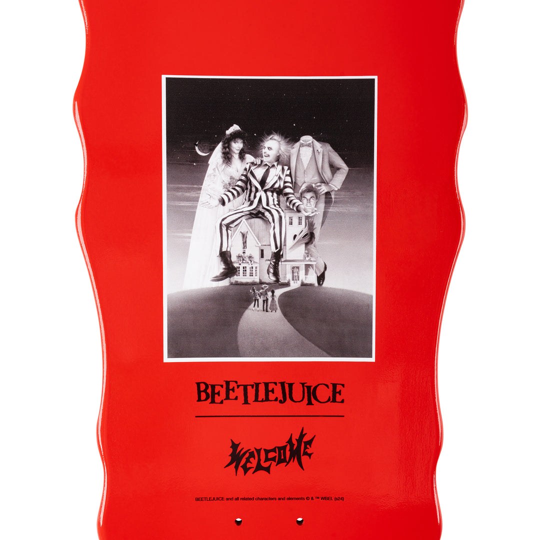 Welcome Beetlejuice Carousel on Widow Red Dip Deck 10.0"