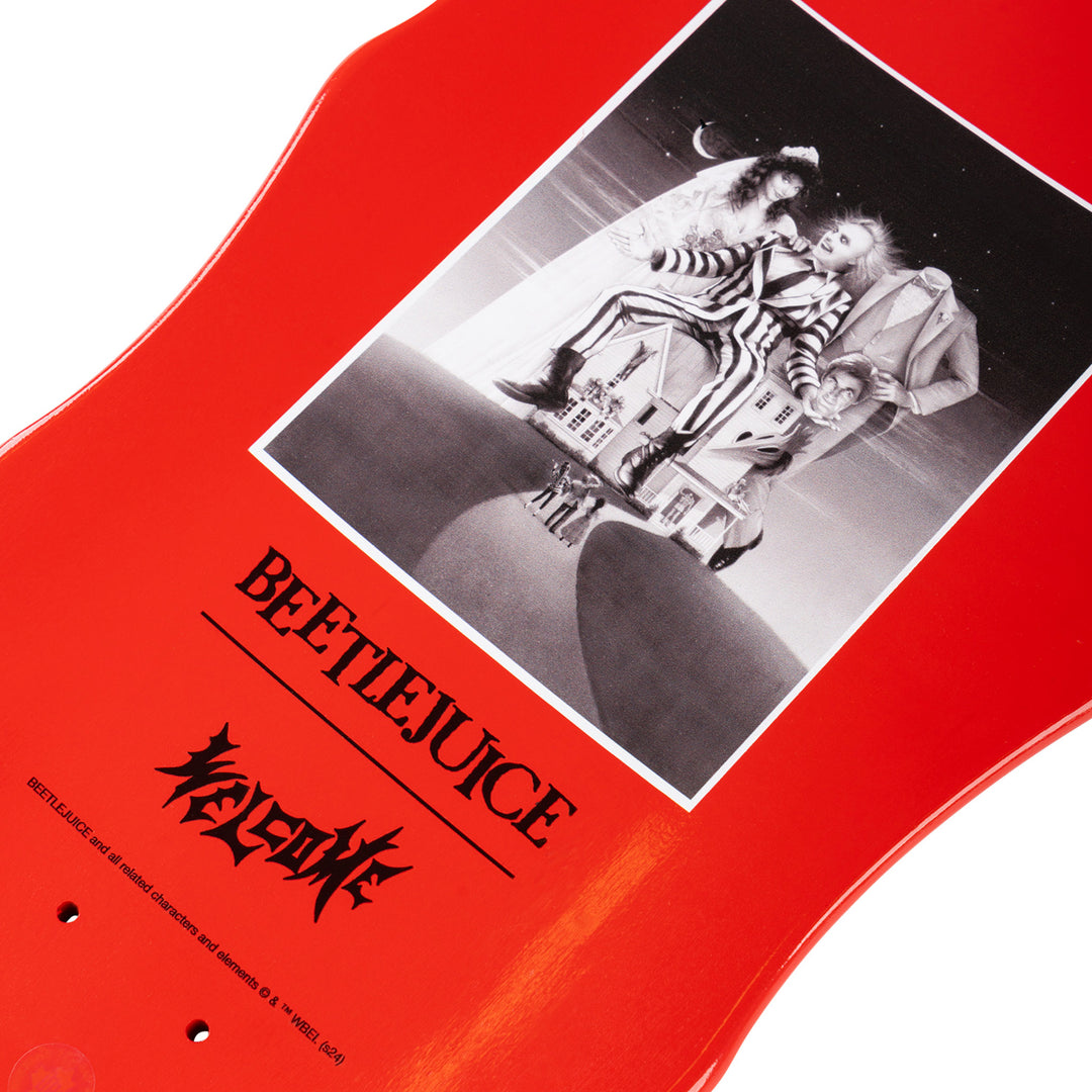 Welcome Beetlejuice Carousel on Widow Red Dip Deck 10.0"