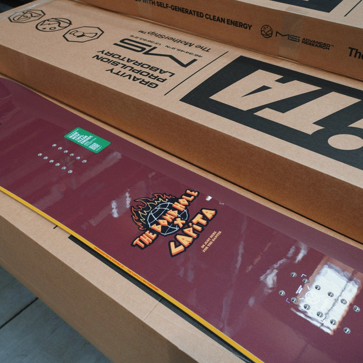 Capita x Bombhole Big Nice Burgundy Snowboard