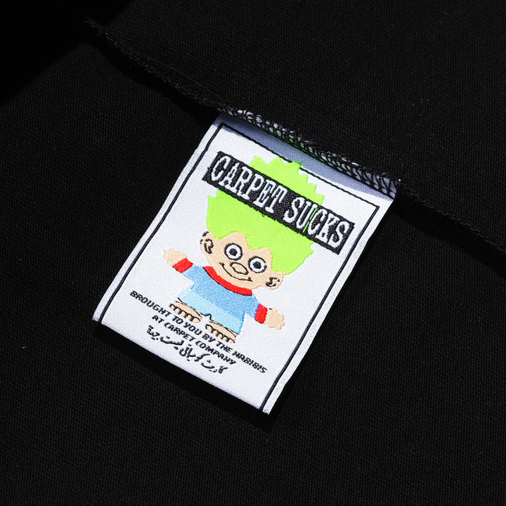 Carpet Misprint Rhinestone Tee Black