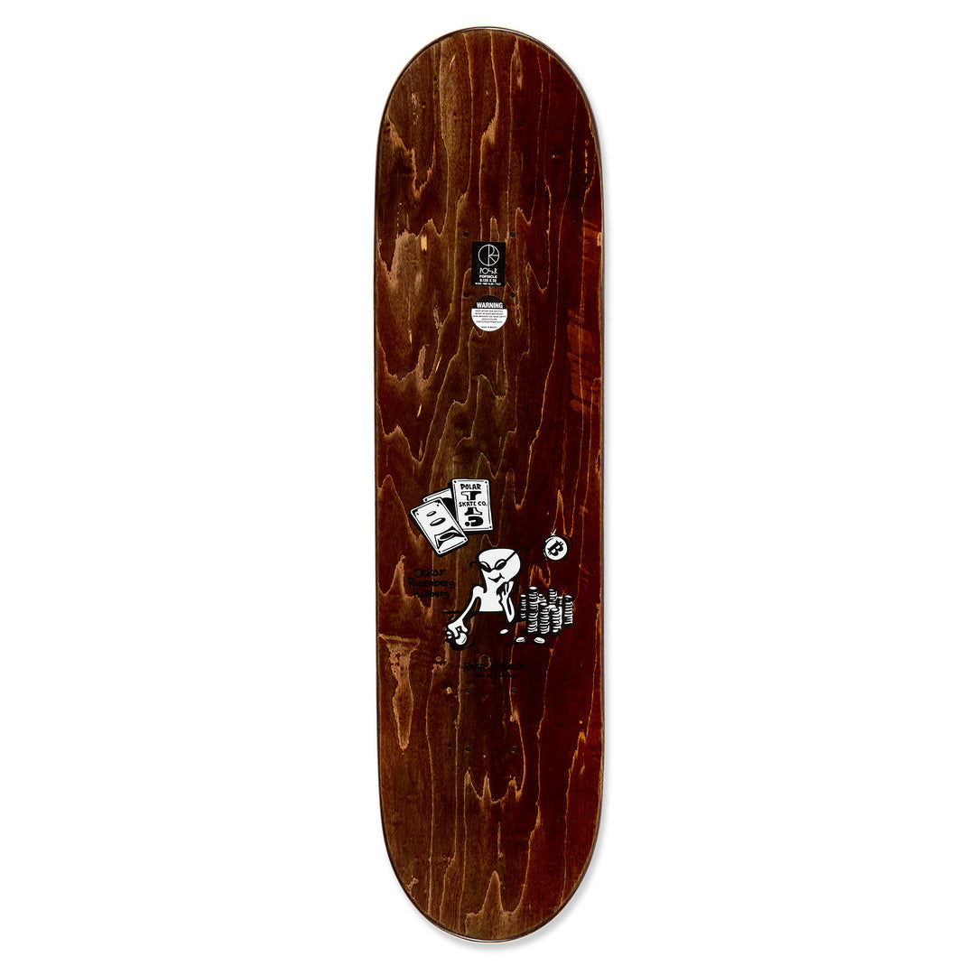 Polar Skate Co. Oskar Rozenberg Poker Face Deck 8.5"