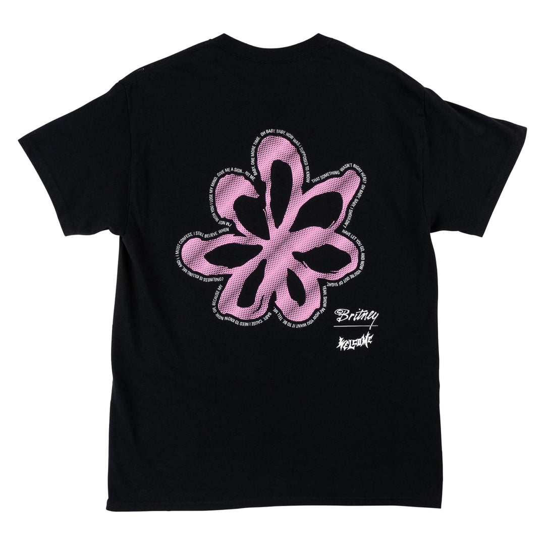 Welcome x Britney Spears Flower T-Shirt Black