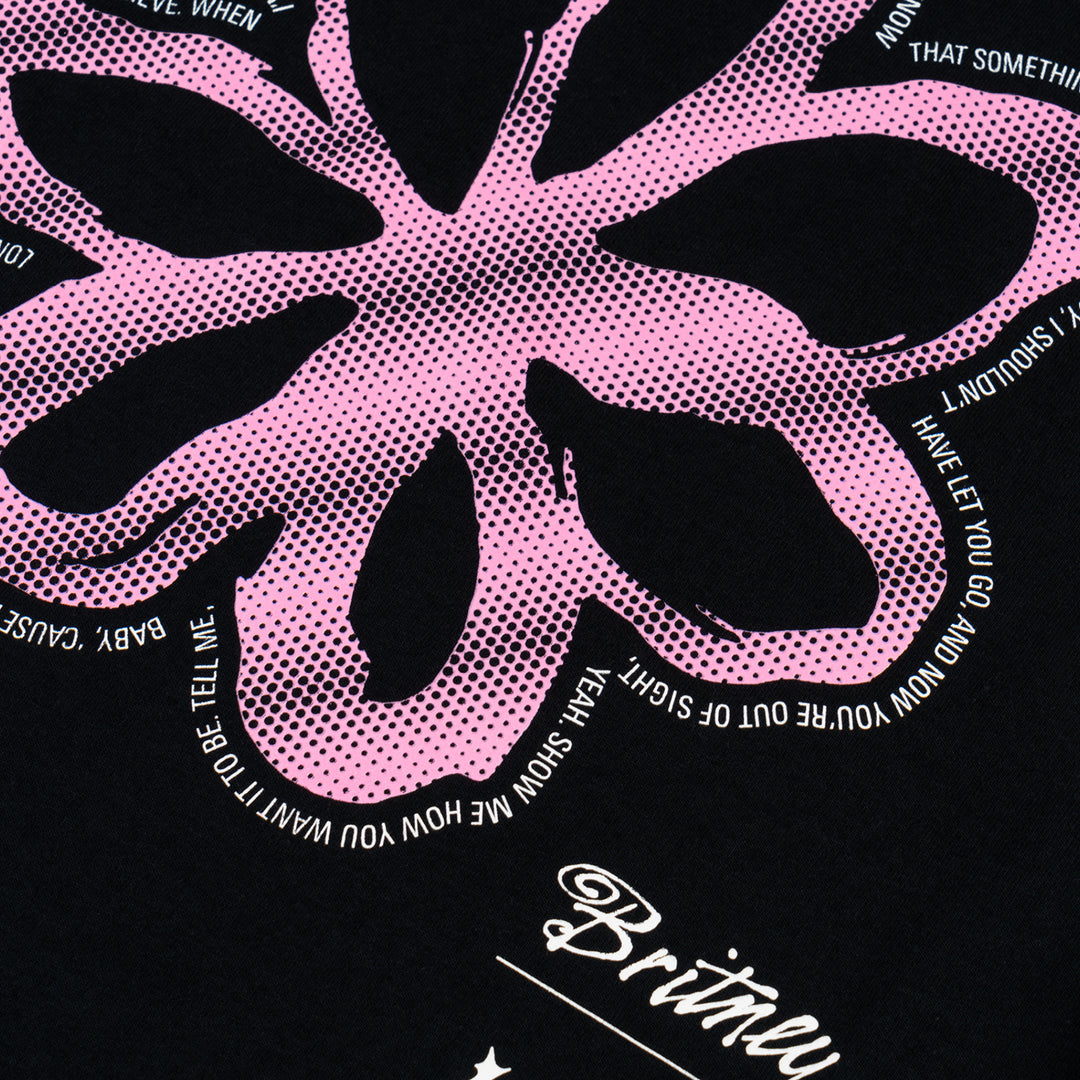 Welcome x Britney Spears Flower T-Shirt Black