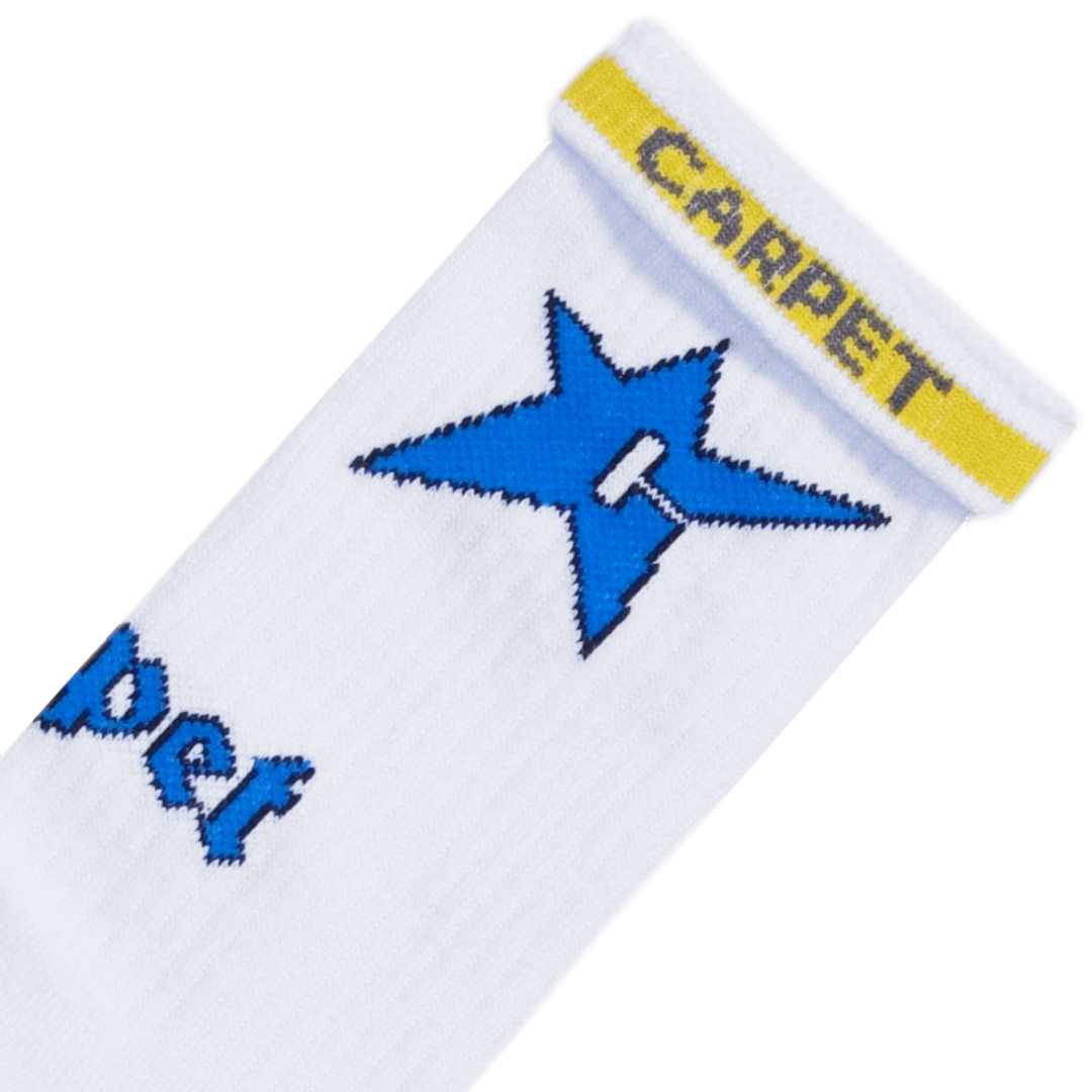 Carpet C-Star Socks White