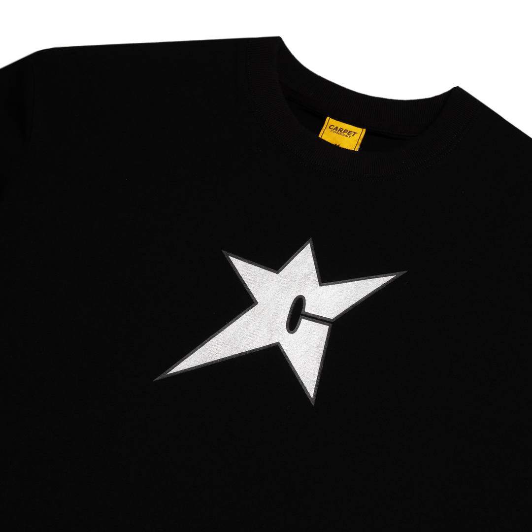 Carpet C-Star Metallic Tee - Black
