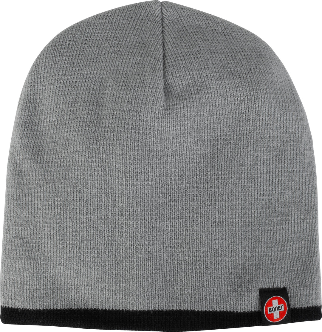 Bones Bearings Swiss Knit Beanie Gray/Black