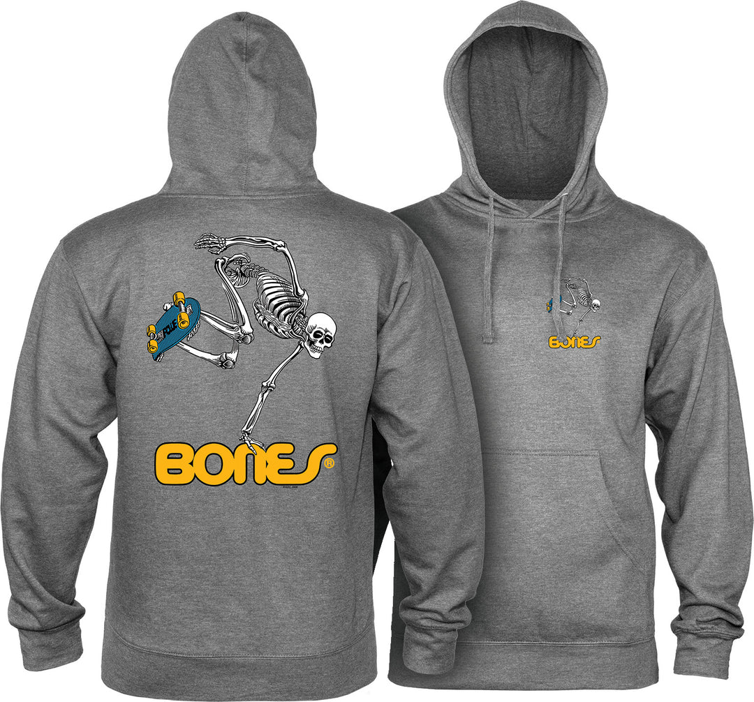 Powell Peralta Skeleton Hoodie Gunmetal Heather