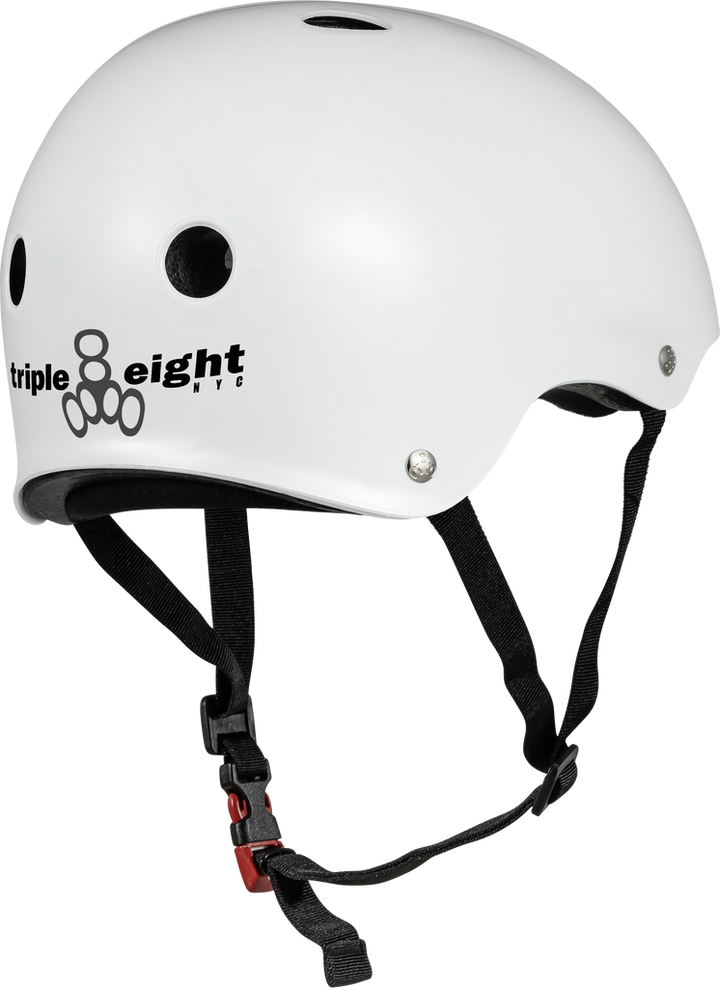 Triple 8 The Certified Sweatsaver Helmet - Glossy White