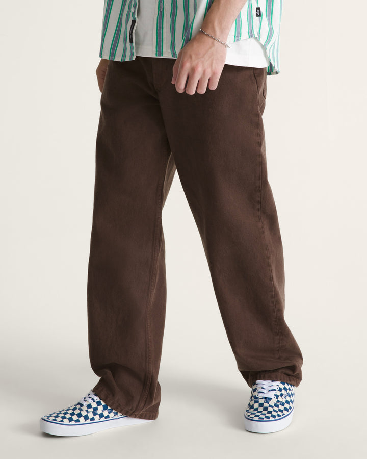 Vans Check-5 Loose Denim Pants (Dark Brown)